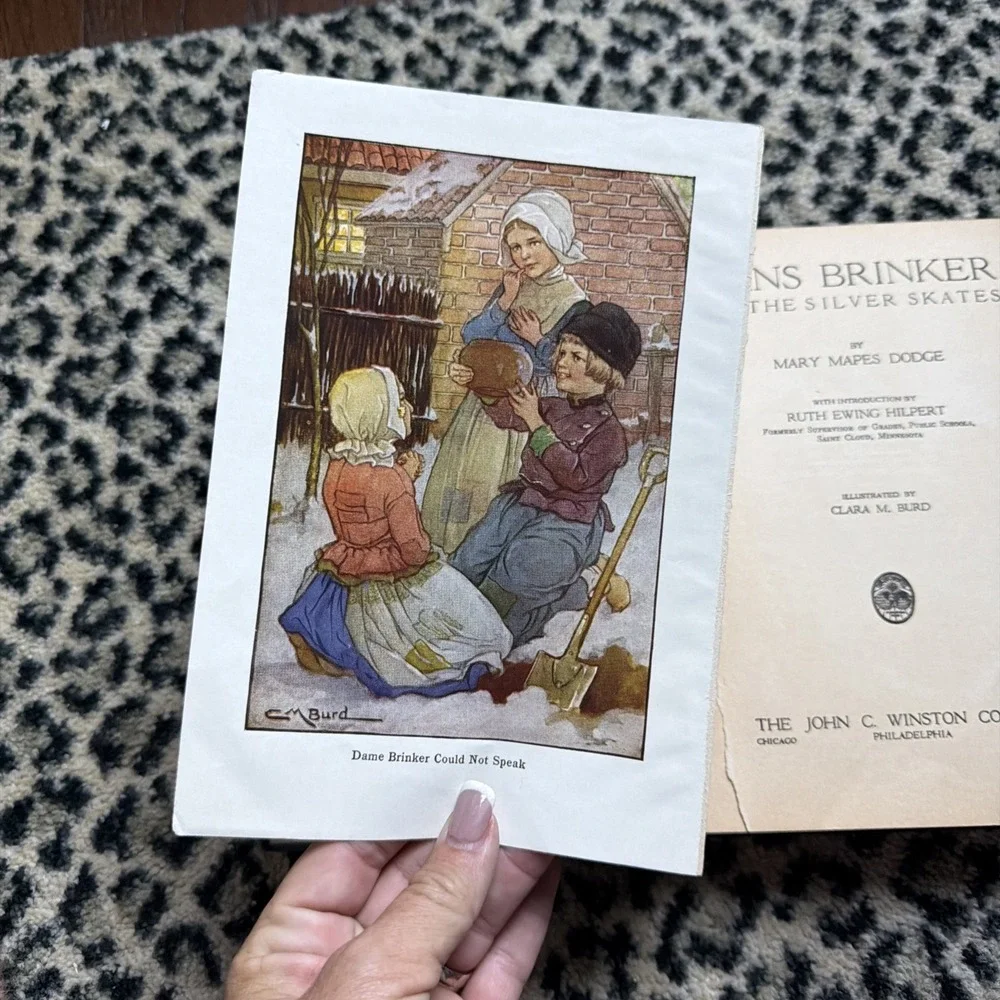 Mary Mapes Dodge Hans Brinker or the Silver Skates 1925 Antique hardcover